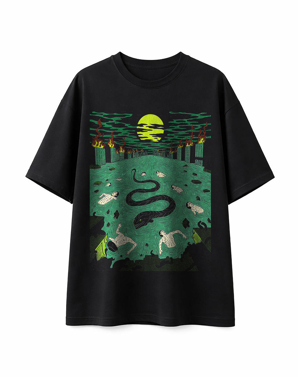 Snake in a river